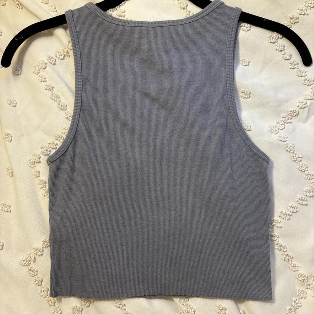 Playboy by Pacsun- Ribbed Crop Tank Top, SIZE XS Bunny Logo - Picture 3 of 3